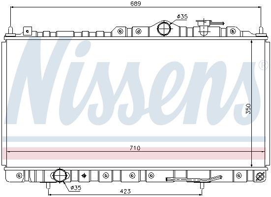 NISSENS 68180 Radiatore, Raffreddamento motore