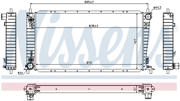 NISSENS 69207 Radiatore, Raffreddamento motore-Radiatore, Raffreddamento motore-Ricambi Euro