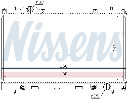 NISSENS 69210 Radiatore, Raffreddamento motore