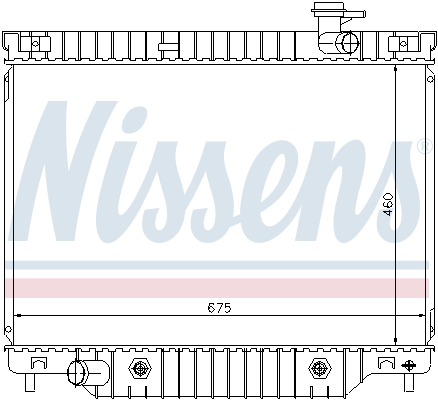 NISSENS 69211 Radiatore, Raffreddamento motore-Radiatore, Raffreddamento motore-Ricambi Euro