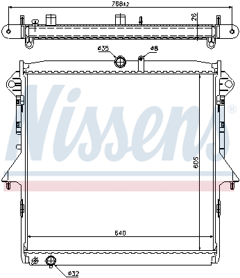 NISSENS 69241 Radiatore, Raffreddamento motore-Radiatore, Raffreddamento motore-Ricambi Euro