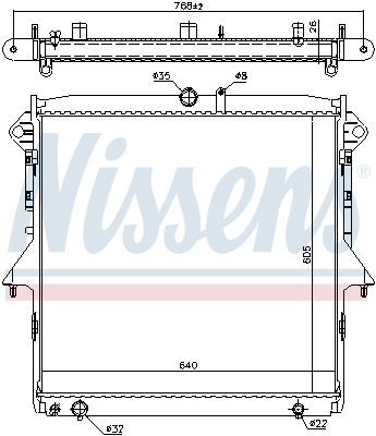 NISSENS 69246 Radiatore, Raffreddamento motore