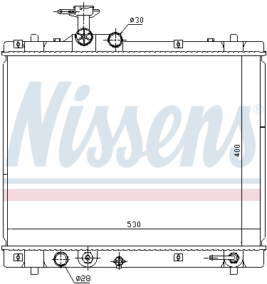 NISSENS 69402 Radiatore, Raffreddamento motore-Radiatore, Raffreddamento motore-Ricambi Euro