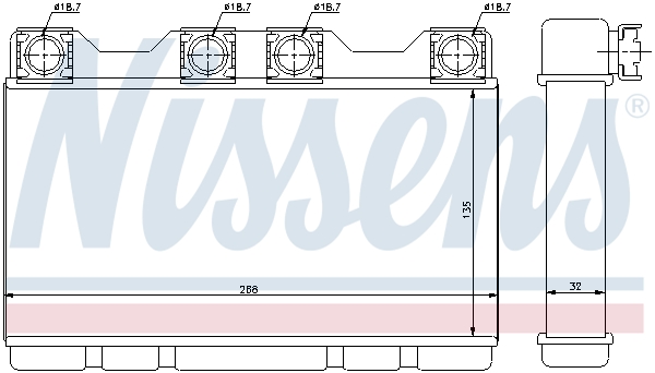 NISSENS 70515 Scambiatore calore, Riscaldamento abitacolo