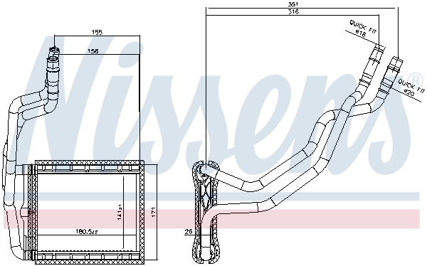 NISSENS 707211 Scambiatore...