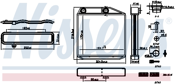 VAN WEZEL 58006173 Varmeapparat register