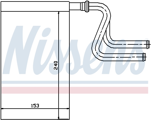 NISSENS 71745 Scambiatore calore, Riscaldamento abitacolo