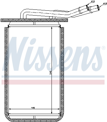 NISSENS 71769 Scambiatore calore, Riscaldamento abitacolo