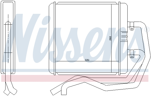 NISSENS 71811 Scambiatore calore, Riscaldamento abitacolo