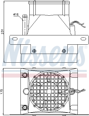 NISSENS 71907 Scambiatore calore, Riscaldamento abitacolo