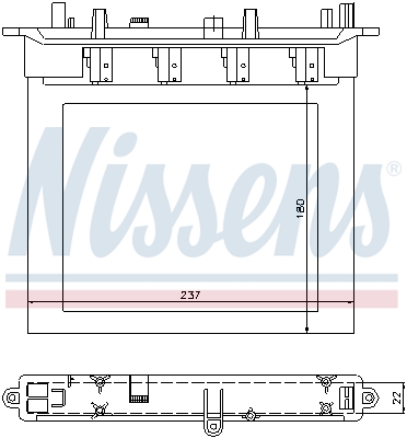 NISSENS 72033 Scambiatore calore, Riscaldamento abitacolo