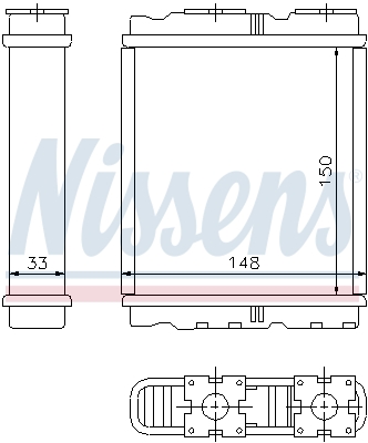 NISSENS 72659 Scambiatore calore, Riscaldamento abitacolo