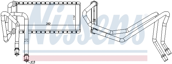 NISSENS 73002 Scambiatore calore, Riscaldamento abitacolo