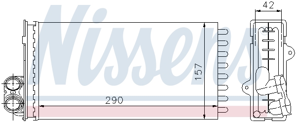NISSENS 73356 Scambiatore calore, Riscaldamento abitacolo