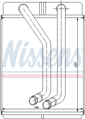 NISSENS 77507 Scambiatore calore, Riscaldamento abitacolo