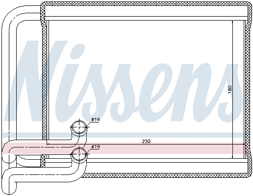 NISSENS 77534 Scambiatore calore, Riscaldamento abitacolo