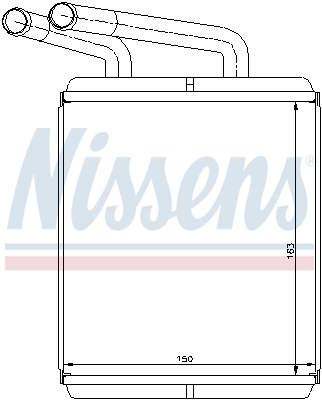 NISSENS 77617 Scambiatore calore, Riscaldamento abitacolo