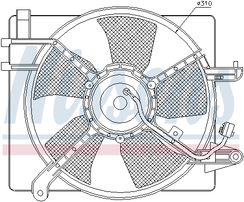 NISSENS 85061 Ventola, Raffreddamento motore-Ventola, Raffreddamento motore-Ricambi Euro