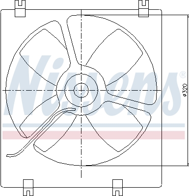 NISSENS 85070 Ventola, Raffreddamento motore