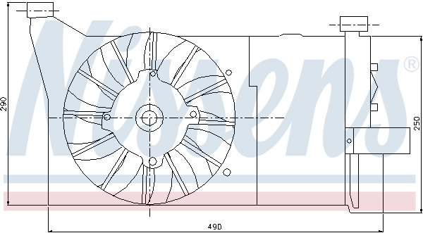 NISSENS 85132 Ventola, Raffreddamento motore