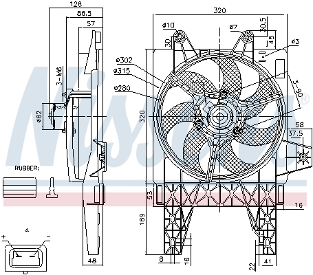 NISSENS 85140 Ventola, Raffreddamento motore-Ventola, Raffreddamento motore-Ricambi Euro