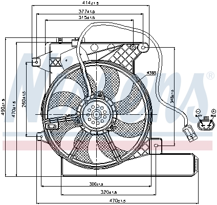 NISSENS 85202 Ventola, Raffreddamento motore-Ventola, Raffreddamento motore-Ricambi Euro