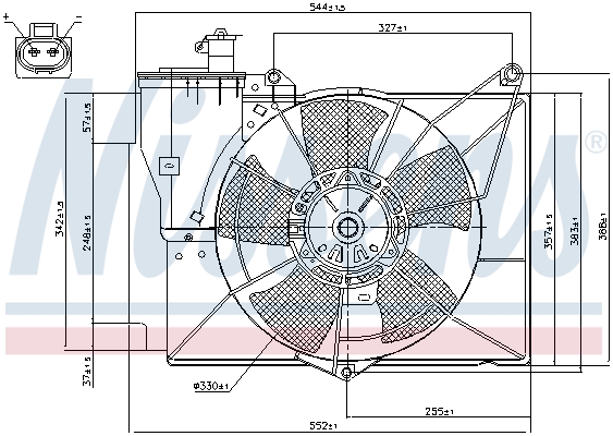 NISSENS 85227 Ventola, Raffreddamento motore