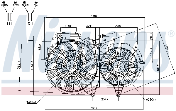 NISSENS 85246 Ventola, Raffreddamento motore-Ventola, Raffreddamento motore-Ricambi Euro