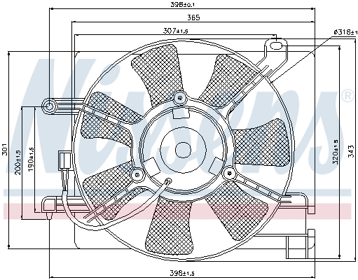 NISSENS 85347 Ventola, Raffreddamento motore