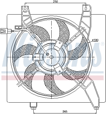 NISSENS 85364 Ventola, Raffreddamento motore