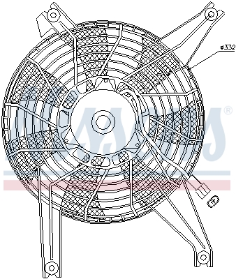 NISSENS 85383 Ventola, Raffreddamento motore