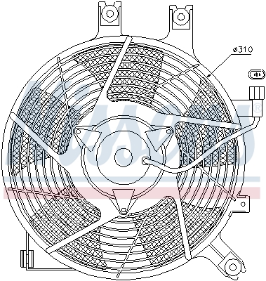 NISSENS 85384 Ventola, Raffreddamento motore