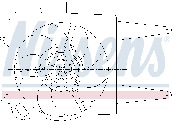 NISSENS 85432 Ventola, Raffreddamento motore-Ventola, Raffreddamento motore-Ricambi Euro