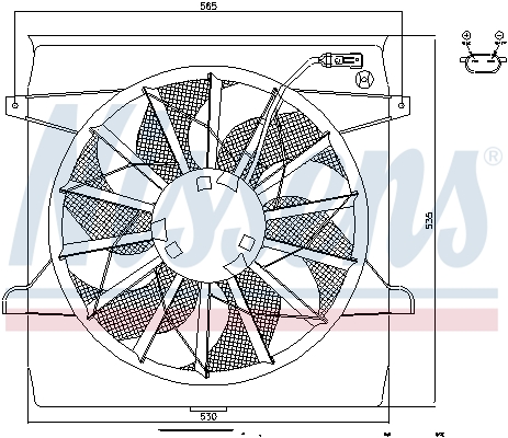 NISSENS 85452 Ventola, Raffreddamento motore