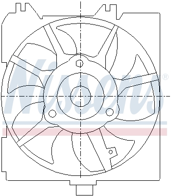 NISSENS 85455 Ventola, Raffreddamento motore-Ventola, Raffreddamento motore-Ricambi Euro