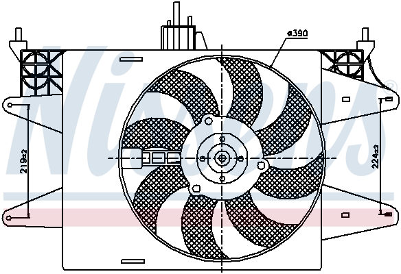 NISSENS 85572 Ventola, Raffreddamento motore