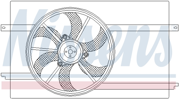 NISSENS 85593 Ventola, Raffreddamento motore