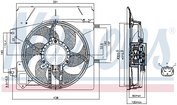 NISSENS 85670 Ventola, Raffreddamento motore-Ventola, Raffreddamento motore-Ricambi Euro