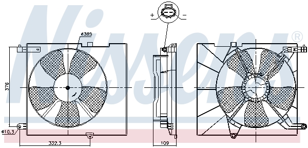 NISSENS 85746 Ventola, Raffreddamento motore-Ventola, Raffreddamento motore-Ricambi Euro