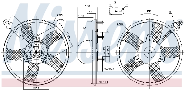 NISSENS 85759 Ventola, Raffreddamento motore-Ventola, Raffreddamento motore-Ricambi Euro