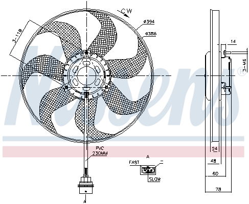 NISSENS 85798 Ventola, Raffreddamento motore-Ventola, Raffreddamento motore-Ricambi Euro