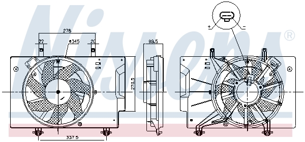 NISSENS 85810 ventilátor,...