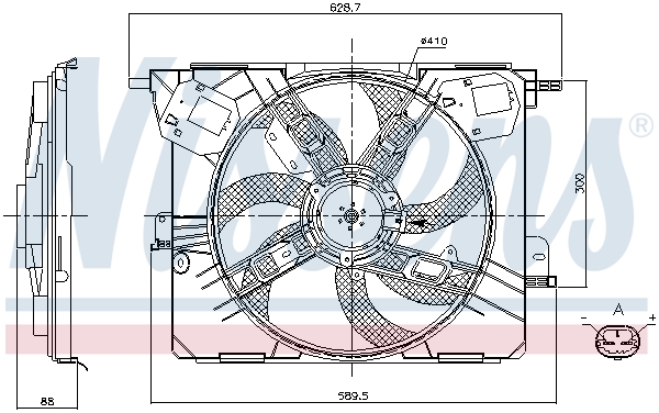 NISSENS 85926 Ventola, Raffreddamento motore-Ventola, Raffreddamento motore-Ricambi Euro
