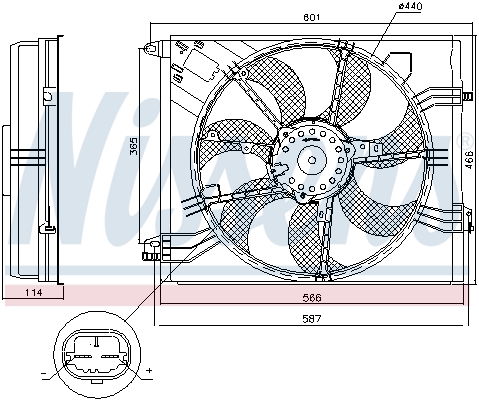 NISSENS 85948 Ventola, Raffreddamento motore-Ventola, Raffreddamento motore-Ricambi Euro