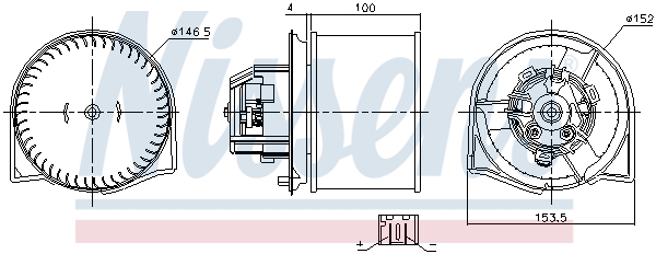 NISSENS 87026 Ventilatore abitacolo