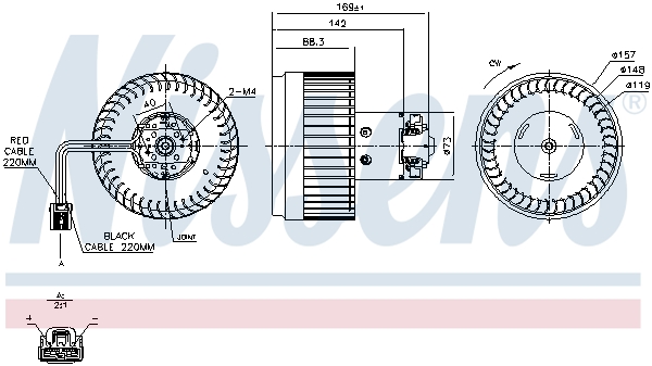 NISSENS 87036 Ventilatore abitacolo-Ventilatore abitacolo-Ricambi Euro