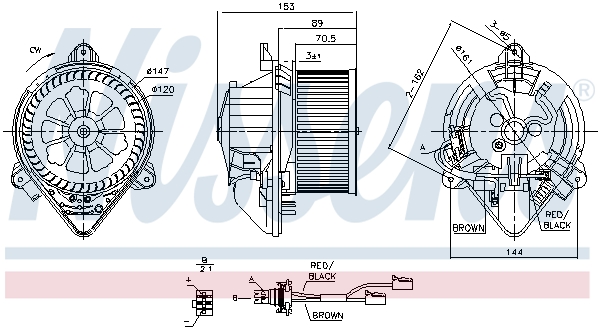 NISSENS 87053 Ventilatore abitacolo