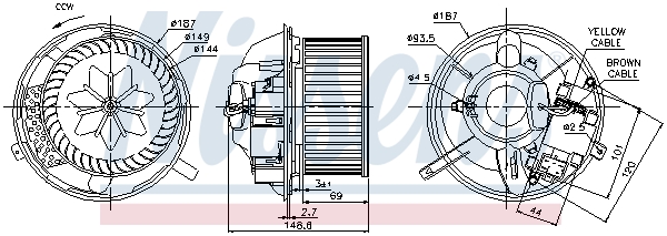 NISSENS 87072 Ventilatore abitacolo-Ventilatore abitacolo-Ricambi Euro