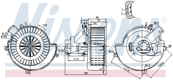 NISSENS 87079 Ventilatore abitacolo