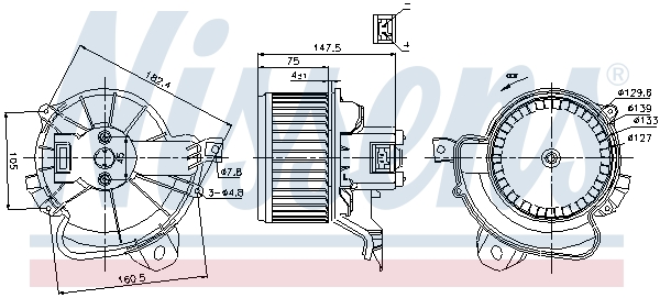 NISSENS 87086 Ventilatore...